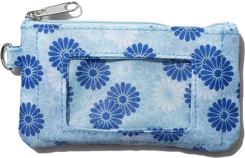 Miniatura 13 de DQL Cartera con tarjetero con estampado de estrellas y cordón, cartera pequeña para tarjetas de crédito para mujer, llavero