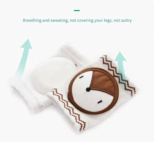 Miniatura 8 de Protectores de rodilla para gatear, unisex para bebés, antideslizantes, rodilleras para niños pequeños, cubierta protectora de seguridad