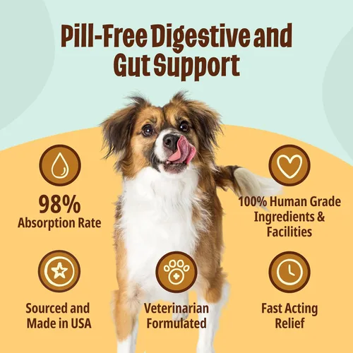 Miniatura 4 de Licks Pill Free Digestión del perro - Salud intestinal del perro y alivio de gases - Alivio de la hinchazón y suplemento de digestión para perros