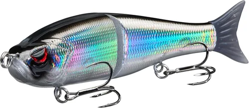 Miniatura 35 de Señuelos Bassdash SwimShad Glide articulados Swimbait Lubina Cachorro Salmón Trucha Almizclado Señuelo de Pesca Bajo Largemouth