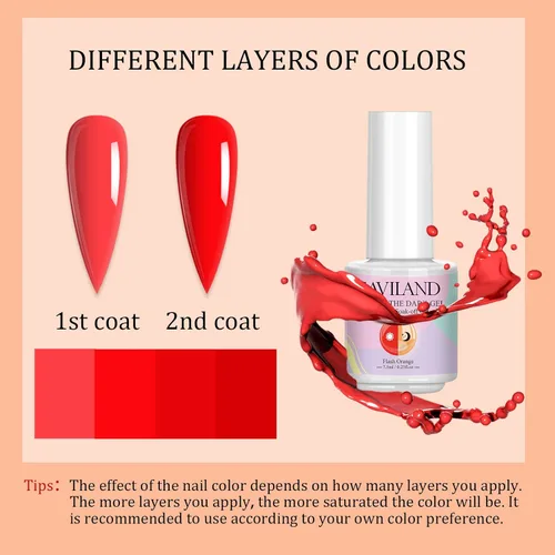 Miniatura 6 de SAVILAND - Juego de esmaltes de uñas de gel que brillan en la oscuridad - 12 colores de Halloween, esmaltes de uñas de gel neón luminosos, efecto