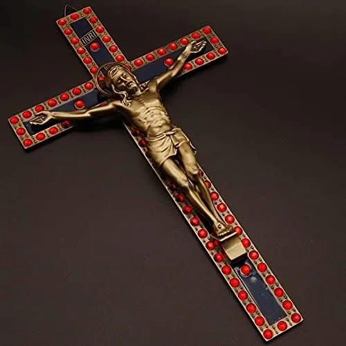 Miniatura 4 de Decoración cristiana de la cruz de Jesús, Crucifijo, Crucifijo, Cristo católico, regalos cruzes, manualidades, crucifijo, joyería religiosa