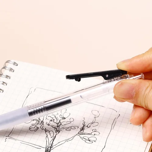 Miniatura 7 de XIZE SH Bolígrafos de gel ultra finos, paquete de 12 bolígrafos de gel de tinta negra de 0.015 in, tamaño de línea, bolígrafos de escritura suave