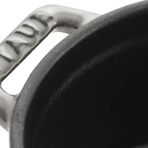 Miniatura 2 de Staub Mini Cocotte Redondo de Hierro Fundido de 0.25 cuartos de galón - Gris grafito, fabricado en Francia Gris (Graphite Grey)