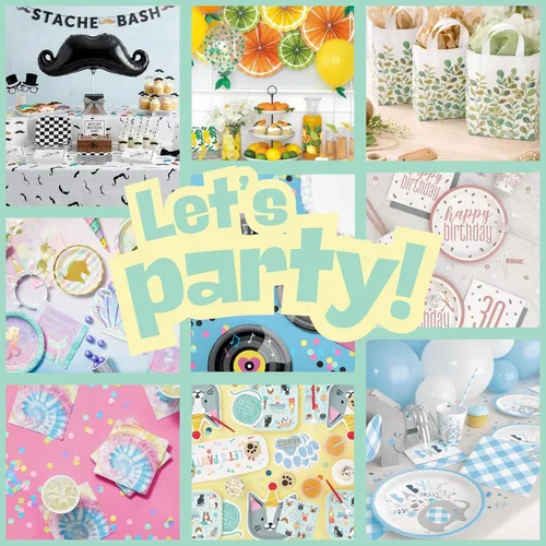 Miniatura 8 de HOME & HOOPLA Suministros mágicos para fiestas y tarjetas para fiestas nocturnas, tarjetas de mago, platos de postre de papel negro y servilletas