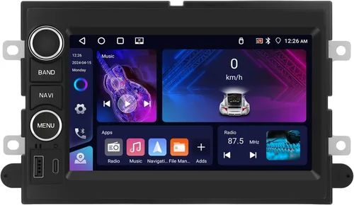 Miniatura 11 de 2+64G Radio estéreo para coche para Ford F150 con CarPlay inalámbrico Android Auto 7 "pantalla táctil Bluetooth audio con navegación GPS espejo