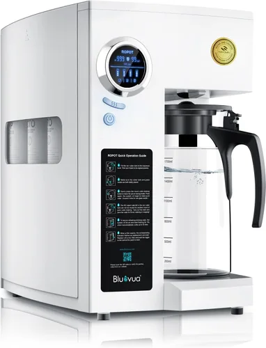 Miniatura 8 de Bluevua RO100ROPOT - Filtro de agua para encimera con sistema de ósmosis inversa, purificación de 4 etapas, filtración de ósmosis inversa, 2:1 puro