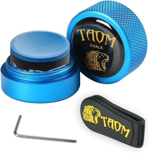 Miniatura 39 de TAOM - Soporte para tiza de billar, herramienta práctica redonda, accesorios de billar, mini estuche magnético para punta de tiza, contenedor