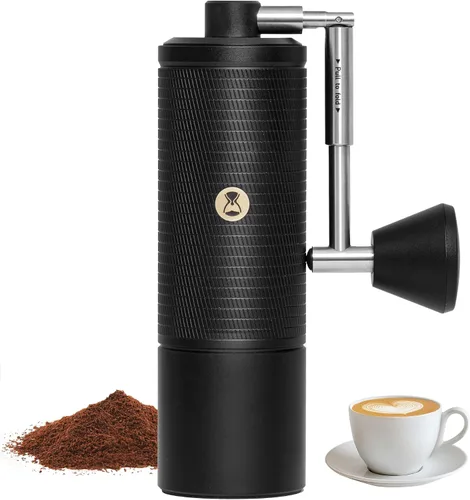 Miniatura 10 de Timmore Castaño C2S - Molinillo de café manual con ajuste interno de molienda ajustable, capacidad de 20g, molinillo de café manual con rebaba