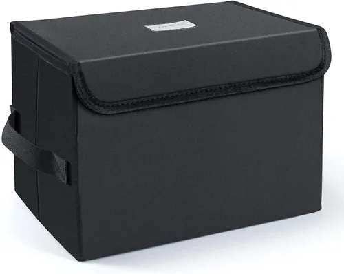 Caja de almacenamiento de discos de vinilo UENTIP - Caja LP de 7 pulgadas, capacidad para 60 discos - Paquete de 1 - 11x7.67x7.67 pulgadas - Negro