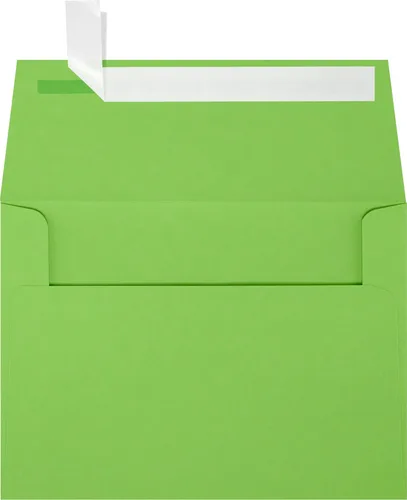 Miniatura 8 de LUXPaper Sobres de invitación A6 Despegar y prensar 4 3/4 pulgadas x 6 1/2 pulgadas Verde festivo Texto de 80 libras 50 unidades verde