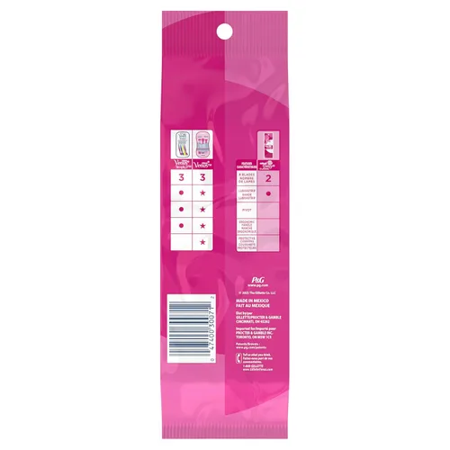 Miniatura 8 de Gillette, Daisy, Clásica máquina de afeitar para mujeres desechables, (1 muestra gratis Simply Venus, color rosa), 12 unidades, Daisy