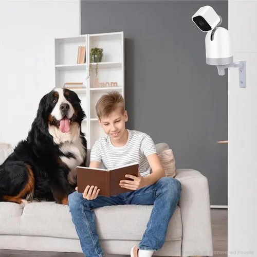 Miniatura 4 de Soporte de pared para cámara compatible con Blink Mini Pan-Tilt Camera, WYZE Cam Pan V3/Pan V4, WYZE Duo Cam, soporte de cámara ajustable de 180°