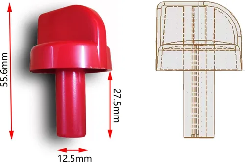 Miniatura 2 de 73418 Repuesto perilla de válvula de control para calentadores Buddy MH9B hasta 2008, 2 piezas