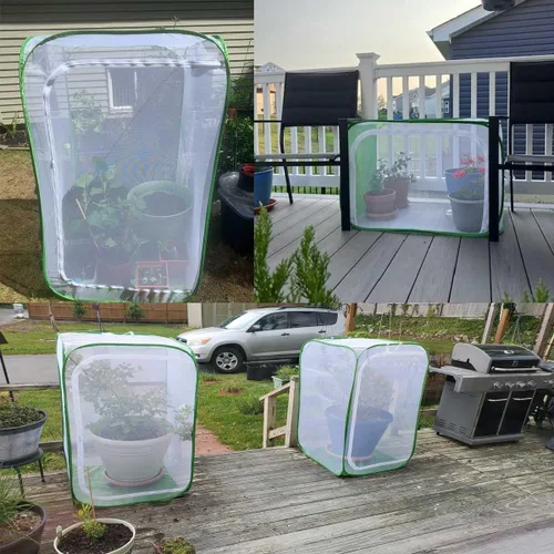 Miniatura 7 de Cubierta de Malla de Jardín de 36" para Plantas, Cubierta de Malla de Jardín Emergente para Plagas, Protector de Plantas contra Aves y Plagas