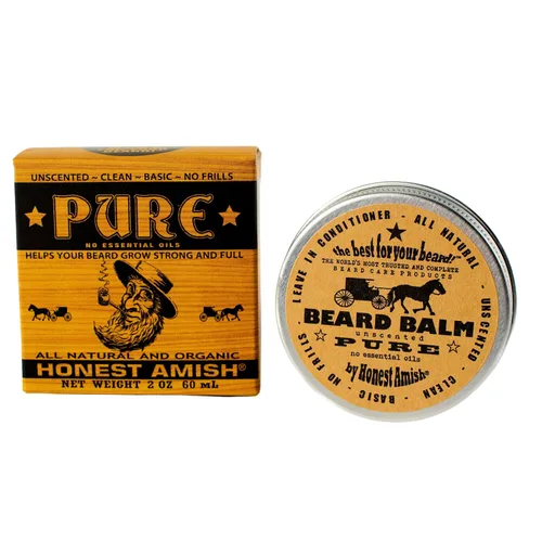 Miniatura 4 de Honest Amish, Bálsamo para barba, nueva lata grande con tapa a rosca, 4 oz