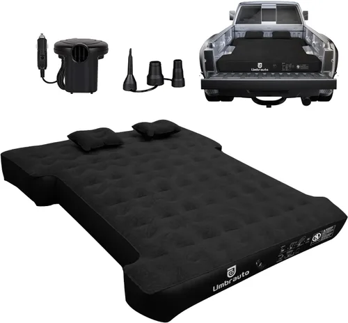 Miniatura 14 de Colchón de aire Umbrauto para camas de camión cortas de tamaño completo de 5.5-5.8 pies, colchón de aire inflable para tienda de camión con bomba