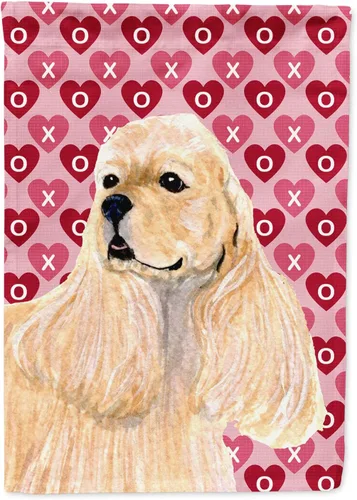 Miniatura 58 de Caroline's Treasures SS4484GF Bandera de jardín con diseño de bulldog inglés y corazones para el Día de San Valentín, bandera decorativa para patio