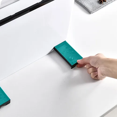 Miniatura 5 de IMPREC Estante de condimentos, cocina con cajón de tapa abatible transparente, tarro de condimentos, botella organizadora de especias, estante