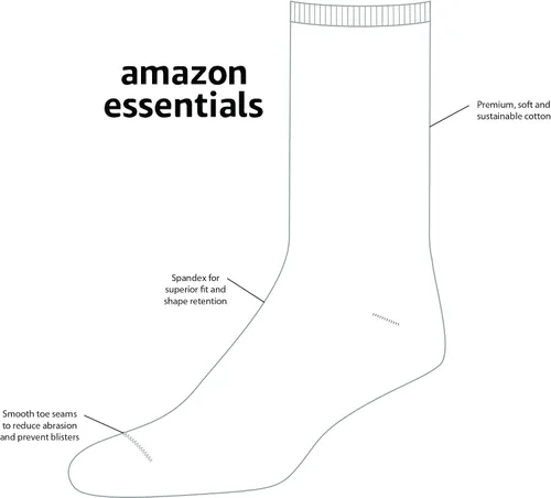 Miniatura 2 de Tienda Essentials Calcetines casuales para mujer, paquete de 6