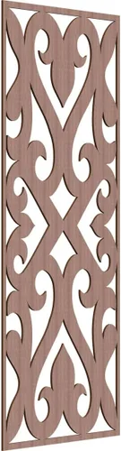 Miniatura 166 de Keene Paneles de pared decorativos de madera con calado, 9 3/8 pulgadas de ancho x 24 3/8 pulgadas de alto x 1/4 de alto, roble rojo rojo (Red Oak)