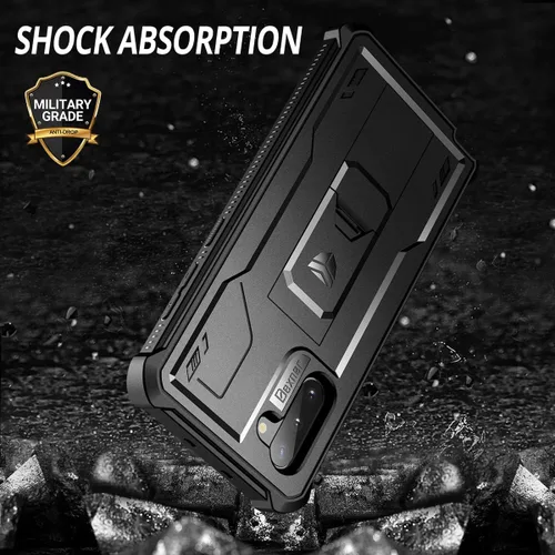 Miniatura 8 de Dexnor Funda para Samsung Galaxy Note 10, [Protector de pantalla y soporte integrados] Protección de grado militar pesado a prueba de golpes