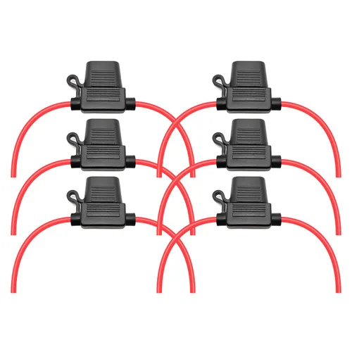 Miniatura 8 de VANTRONIK Portafusibles en línea mediano impermeable con cable AWG calibre 14 de 10 pulgadas de largo, apto para fusibles de hoja estándar ATO ATC
