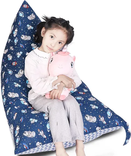 Miniatura 12 de LOLOMLO Funda para puf de almacenamiento de animales de peluche, lona con margaritas de felpa, artículos de almacenamiento y asiento sentado