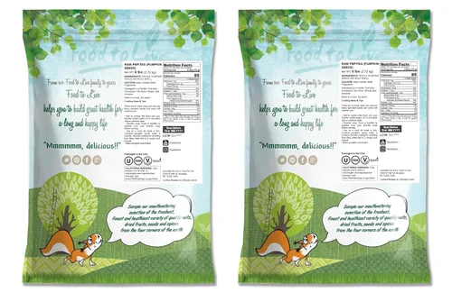 Miniatura 2 de Food to Live Pepitas/Semillas de calabaza (Crudas, sin cascara)
