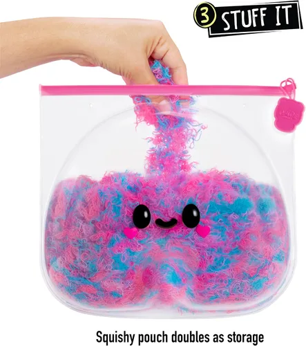 Miniatura 6 de Fluffie Stuffiez Rainbow - Peluche coleccionable grande de 11 pulgadas, desembalaje sorpresa con ASMR abrazable Fidget DIY Fur Pull, pelusa