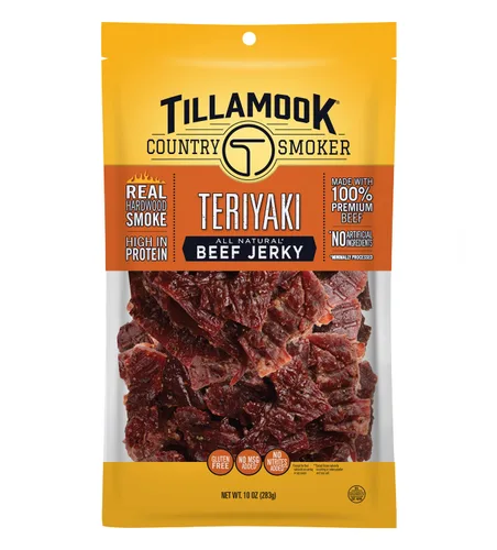 Miniatura 10 de Tillamook Country Smoker Carne Seca de Res Ahumada con Madera Dura Real, Glaseada con Miel, 10 Onzas