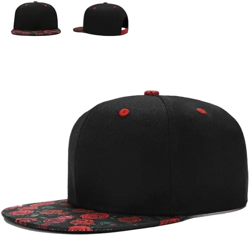 Miniatura 10 de Gorra de béisbol para hombre, estilo hip hop, visera plana, ajustable, unisex, ajustable, transpirable