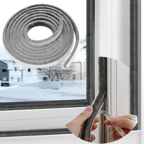 Tira de sellado de puerta de 33 pies para ventana, cinta aislante de invierno para marco de insonorización, inserciones de ventana resistentes al