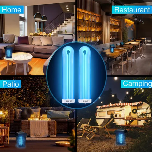 Miniatura 7 de Paquete de 2 bombillas de repuesto compatibles con Flowtron BK-40D, compatible con BF190 FUL32T8/BL, 32W UV-A 365-368nm, lámpara de repuesto de 2