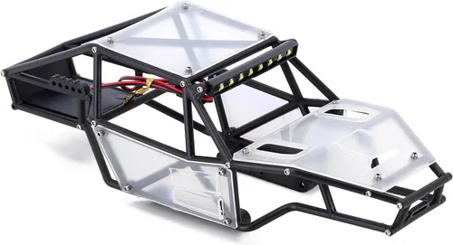 Miniatura 4 de INJORA Rock Tarantula Nylon Buggy Body Shell Kit de chasis para TRX4M 1/18 RC Crawler Upgrade(transparente)