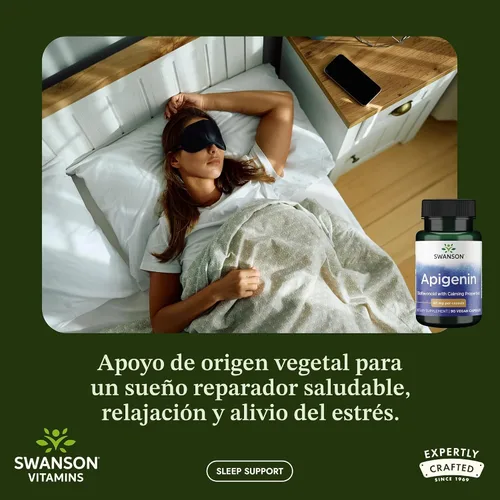 Miniatura 2 de Swanson Apigenina, 0.0018 oz, 90 cápsulas