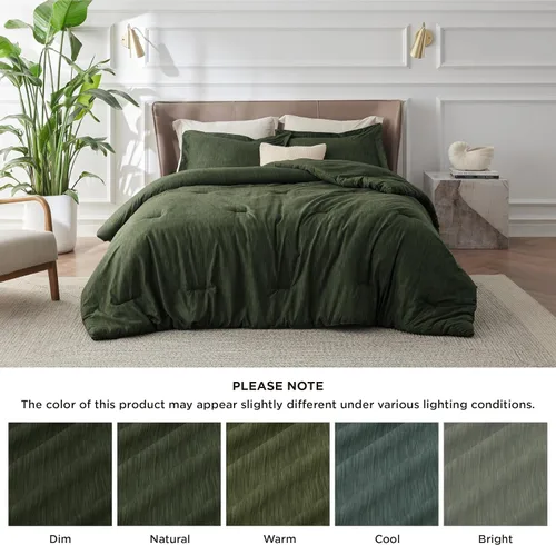 Miniatura 103 de Bedsure Juego de edredón Twin/Twin XL, ropa de cama suave beige para todas las estaciones, juego de cama teñido catiónico, 2 piezas, 1 edredón