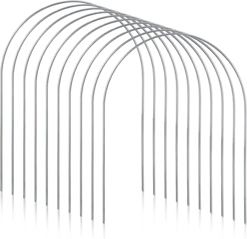 Miniatura 9 de Deekin Juego de 9 cubos de croquet de repuesto para aros de metal de croquet con revestimiento galvanizado y plástico para patio trasero familiar