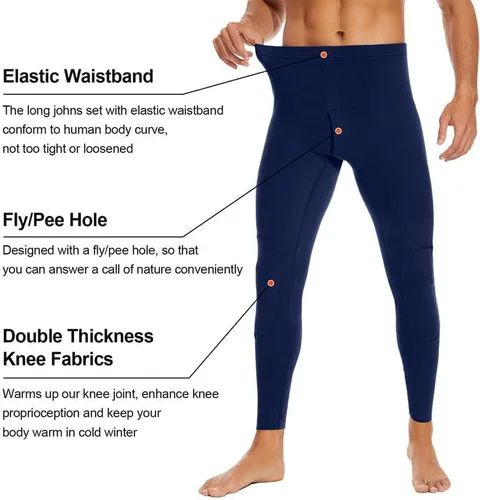 Miniatura 4 de SIMIYA Ropa interior térmica para hombre, ropa interior térmica ultra suave para hombre