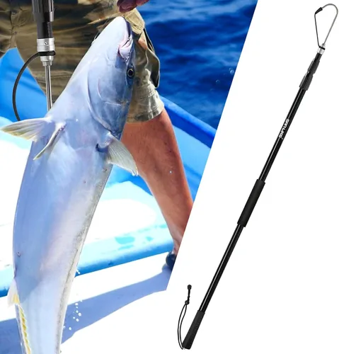Miniatura 5 de KOMCLUB Telescopic Fishing Gaff with Super Sharp Spear Hook Lightweight Hand Fish Gaff with Soft