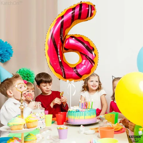 Miniatura 336 de KatchOn, Globo grande azul número 2 de 40 pulgadas Decoraciones de cumpleaños de Baby Shark para niño de 2 años Globo azul número 2 Globo