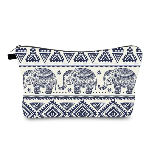 Miniatura 8 de FITINI Bolsa de maquillaje de aguacate de viaje, pequeña bolsa organizadora de cosméticos portátil para mujeres y niñas, con cremallera