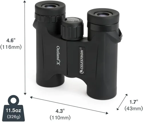 Miniatura 9 de Celestron Outland X Binoculares, color negro