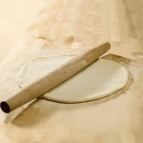Miniatura 3 de Rodillo francés (18 pulgadas/45.72 cm), rodillo de madera para fondant, corteza de pastel, galletas, pastelería, masa, diseño cónico y construcción