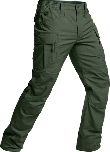 Miniatura 27 de CQR – Pantalones tácticos elásticos tipo cargo para hombre, resistentes al agua, de tela ripstop (antidesgarros), ligeros, ideales para uso diario