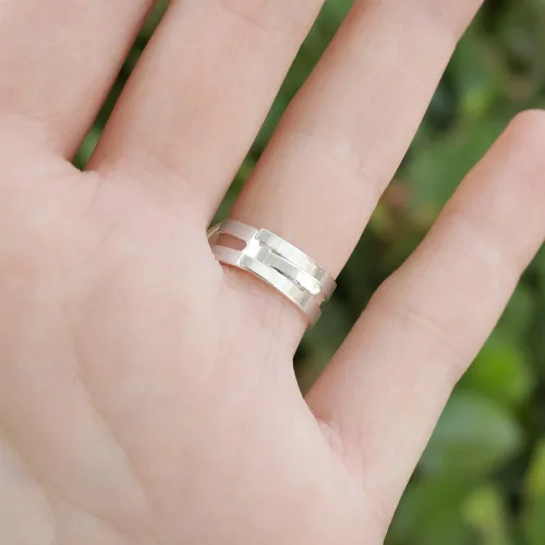 Miniatura 3 de GRAPHICS & MORE Rooster of Awesomeness - Anillo de pollo chapado en plata ajustable, Metal, Plata