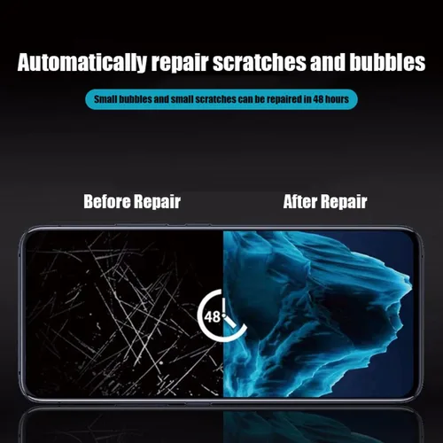 Miniatura 5 de Paquete de 2 protectores de pantalla de hidrogel ultrafinos para Google Pixel 10a, película protectora transparente de TPU flexible irrompible