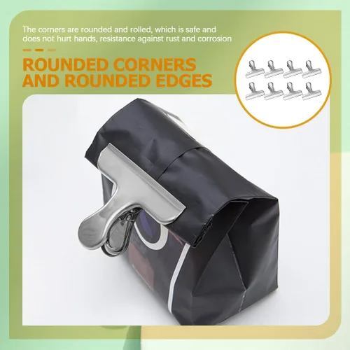 Miniatura 3 de 8 clips de chips resistentes para bolsas de alimentos, accesorios de clip portátiles para cocina, oficina, escuela, accesorios
