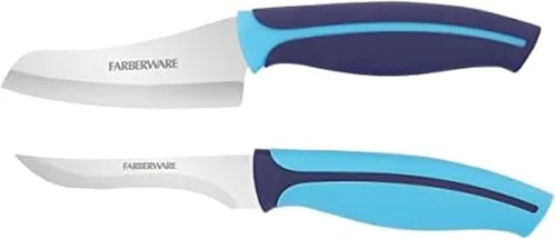 Miniatura 10 de Farberware – Cuchillo Santoku Precise Slice para pelar, 3.5 pulgadas, color rojo