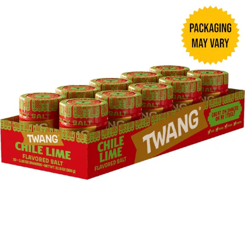 Miniatura 2 de Twang erz Chile-Lime condimento sal para aperitivos, coctelera de 1.15 onzas (paquete de 10)